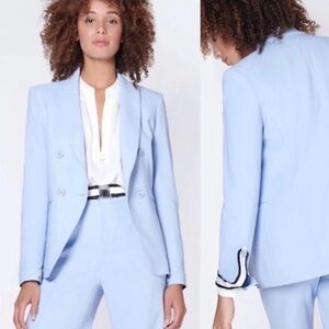 Veronica Beard Aros Dickey Jacket Light Blue Size 4 NEW NWT